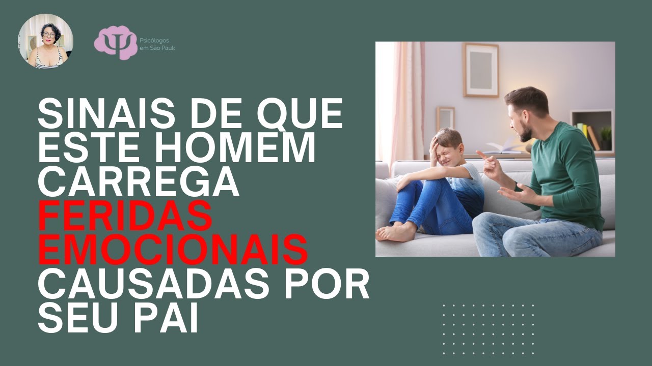 FERIDAS EMOCIONAIS CAUSADAS AOS HOMENS PELOS SEUS PAIS
