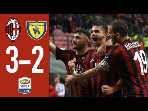 Highlights AC Milan 3-2 Chievo Verona - Serie A TIM 2017/18 - 19/3/2018