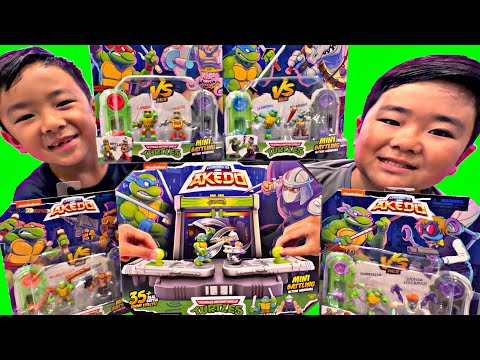 New Akedo Warriors Teenage Mutant Ninja Turtles Vs Pack & TMNT Arena Unboxing & Tournament