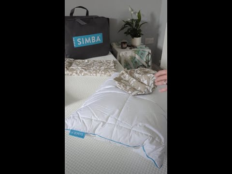 Simba Summer Hybrid® Duvet and Simba Stratos® Pillow, both with cooling Stratos® temperature control