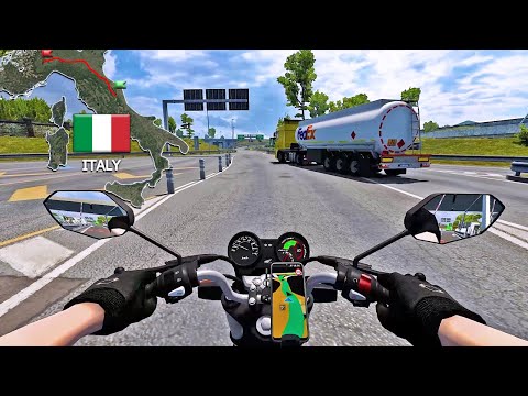 ETS2 Road Trip - Verona to Milan (Italy) | Honda Titan Bike | Euro Truck Simulator 2