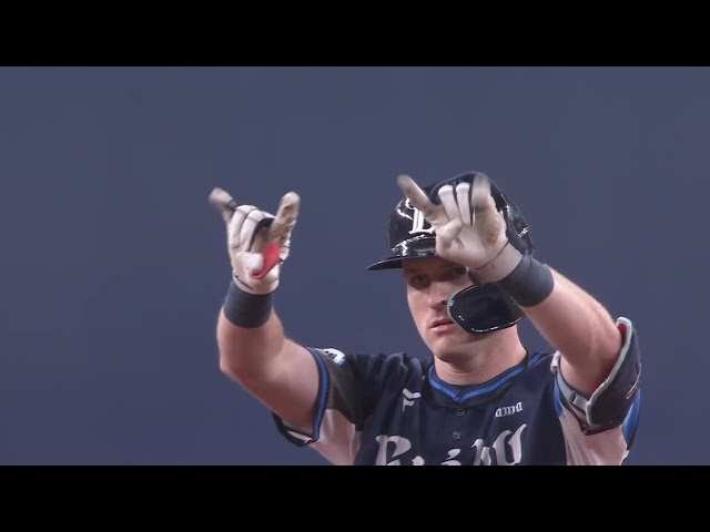 【9回表】初球を捉えた!! ライオンズ・ネビン 左中間を破るタイムリー2ベース!! 2025年4月16日 オリックス・バファローズ 対 埼玉西武ライオンズ