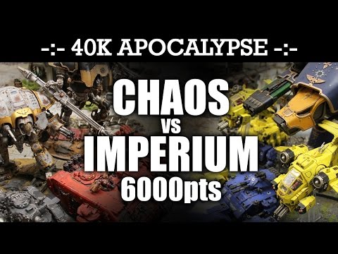 APOCALYPSE Ultramarines vs Chaos Space Marines 40K Battle Report THE WRATH OF ABADDON! 6000pts | HD