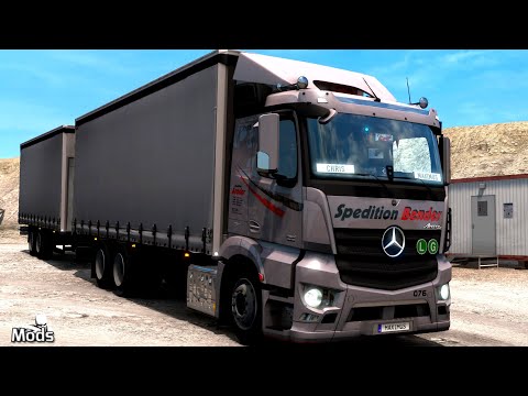 ETS2 1.38 MODS - LKW Tuning ▶️ Mercedes Antos 2012 + BDF Trailer  [Basteln mit Maximus]