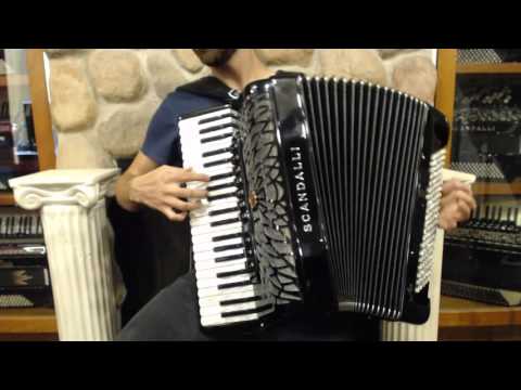 SCANAIRISMBK - NEW Black Scandalli Air I S Piano Accordion LMMM 41 120 $4999