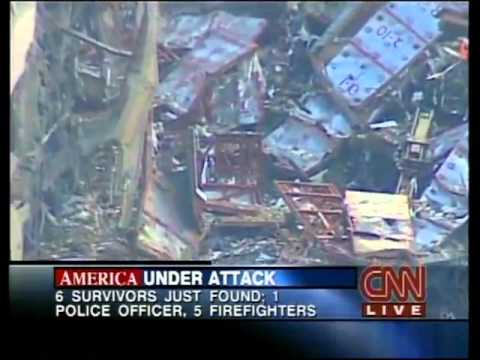 CNN 9/11 LIVE TV Coverage (9/12/01) 7:30 A.M - 7:45 A.M