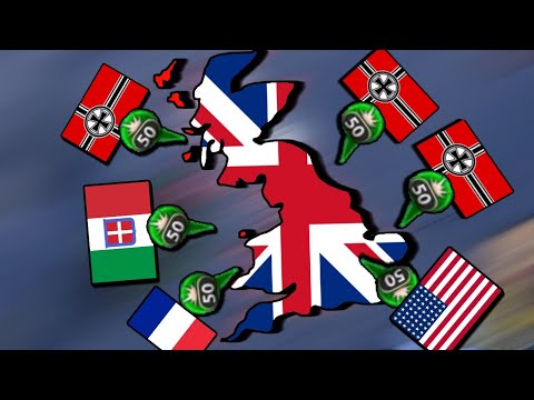 Surviving As The UK Against The ENTIRE World - Hearts Of Iron 4