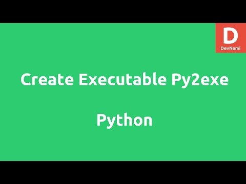 Convert Python Code to Executable with Py2exe