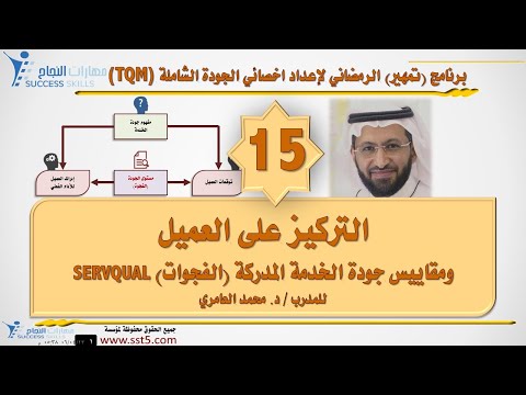 التركيز على العميل ومقاييس جودة الخدمة المدركة (الفجوات) ‏SERVQUAL مع د. محمد العامري
