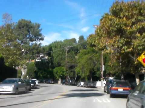 Driving to the Hollywood sign
