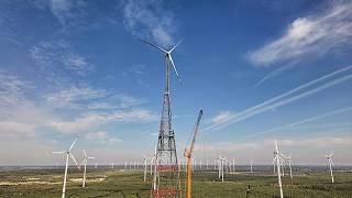 El aerogenerador más alto del mundo alcanza los 365 metros en Alemania