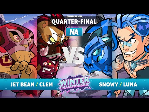 jet bean & Clem vs. Snowy & luna - Elimination Quarter-Final - Brawlhalla Winter Championship 2023