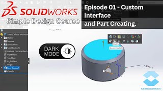 Download the video "Simple Design Course - E01: Custom Interface and Part Creating in SolidWorks"