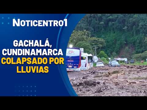 Inundaciones y derrumbes paralizan vías en Cundinamarca tras intensas lluvias | Noticias Canal 1