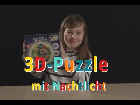 Luna testet 3D Puzzle mit Nachtlicht