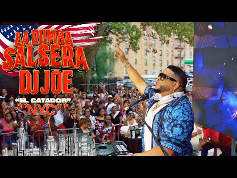 RUMBA SALSERA (NYC) 🇺🇸DYCKMAN  QUISQUEYA PLAZA🌧️ LIVE DJ JOE CATADOR LA LLUVIA NO PARO LA FIESTA ☔️ 
