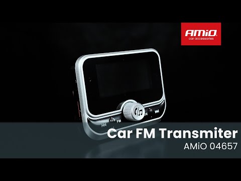 FM vysílač do auta s dálkovým ovládáním 2×USB-A 12V 24V