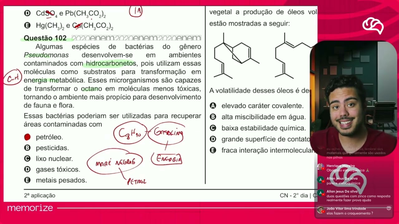 Resolução em Vídeo — Questão 102 ENEM 2020 PPL