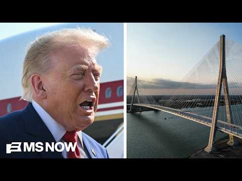Trump visits Michigan as FEUD INTENSIFIES over Canadian tariffs and bridge