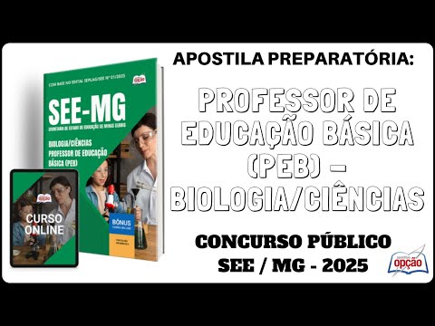 Apostila Professor Biologia / Ciências - Concurso Público SEE / MG - 2025