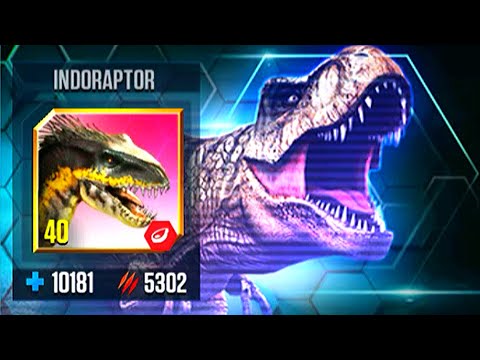 BATTLE SOLO INDORAPTOR VS INDORAPTOR GEN 2 | JURASSIC WORLD THE GAME