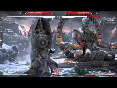 Mortal Kombat X @ KIT16 - EVB Kitana Prime vs Killgore Trap [720p/60fps]