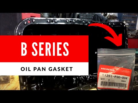 How to do a Honda oil pan gasket replacement integra CRV civic b18 b20 b16