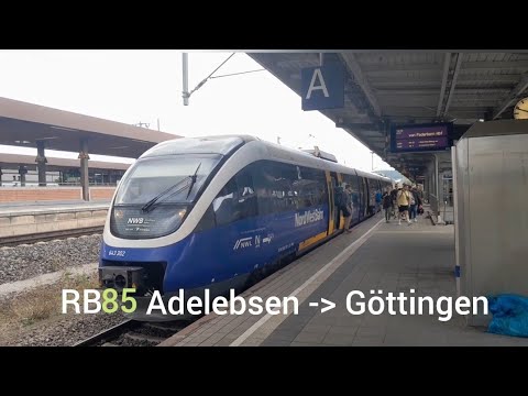 Die Mitfahrt mit der RB85 von Adelebsen nach Göttingen