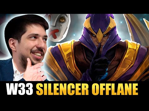 How W33 really plays Silencer Offlane 🤐