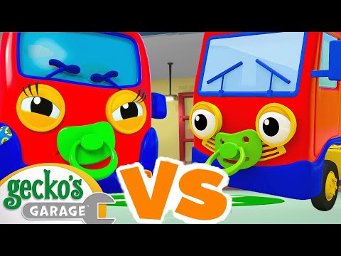 Baby Truck vs Baby Truck? | Baby Truck | Gecko's Garage | Kids Songs