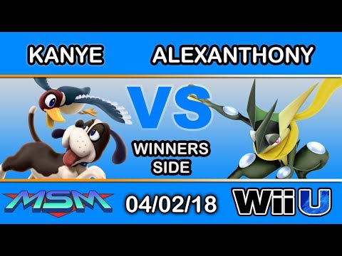 MSM 140 - Kanye (Duck Hunt, Greninja) Vs. AlexAnthony (Greninja) Winners Side - Smash 4