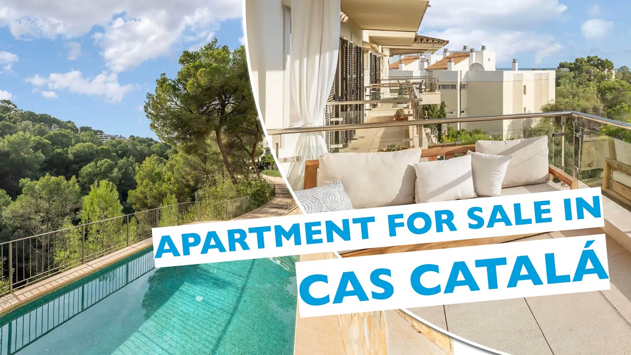 Modern and spacious apartment with community pool in Cas Catala