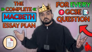Macbeth: One FULL Essay Plan Which Fits EVERY GCSE Question