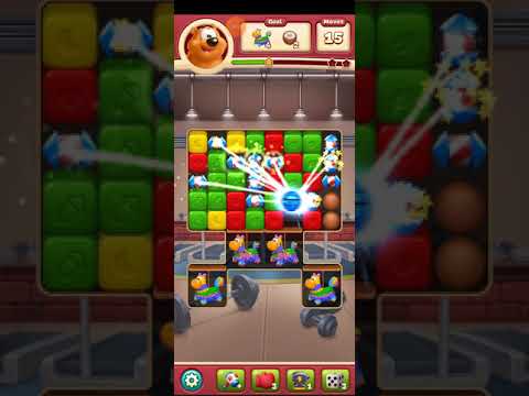 Toon Blast Level 2348. Hard level..