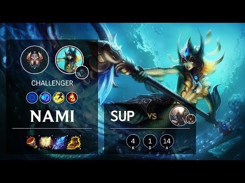 Nami Support vs Pantheon - EUW Challenger Patch 10.19