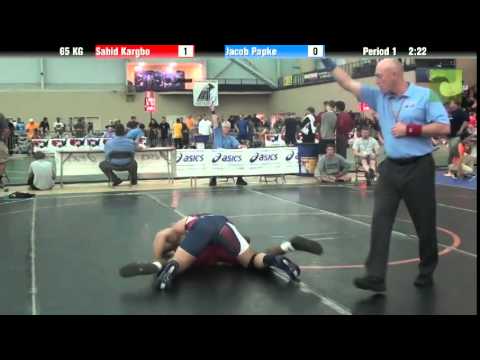 Men`s Freestyle 65 KG Sahid Kargbo vs. Jacob Papke
