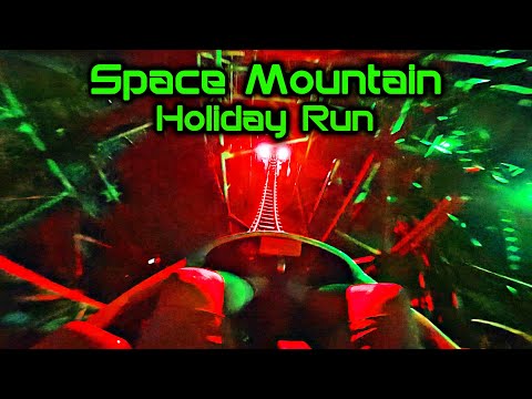 Space Mountain Holiday Run On Ride Front Seat 4K POV DJI Action 5 Pro Walt Disney World 2025 12 27