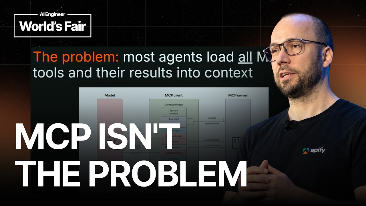 MCP Doesn't Suck. Your Agent Does. — Jan Čurn, Apify