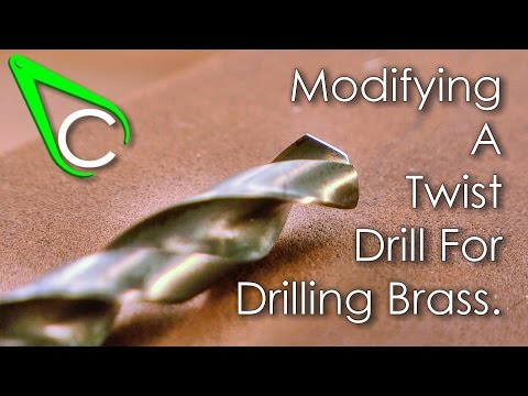 Spare parts #7 - Modifying A Twist Drill For Drilling Brass