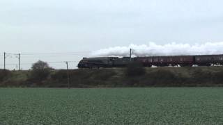 preview picture of video 'The Tynesider A4 Union of South Africa at Yaxley & Abbots Ripton 24/11/2012'