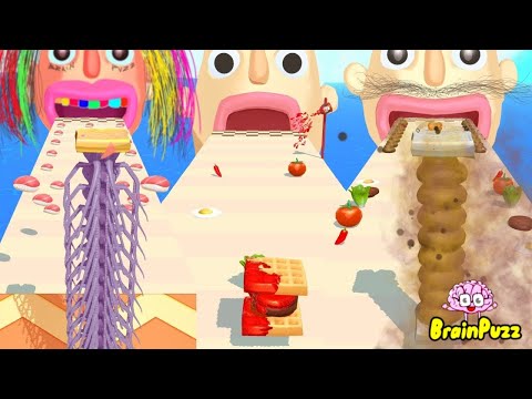 Sandwich Runner BATTLE 3 screen - Best Funny Mobile Games All Levels Walkthrough Gameplay MAX LEVEL