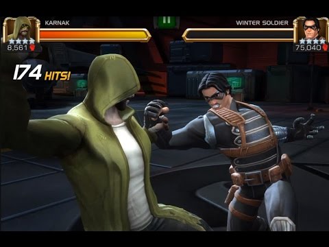Marvel contest of champions Karnak vs Realm of legends Winter soldier!!