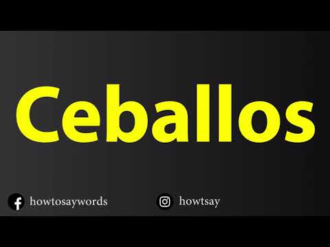 How To Pronounce Ceballos
