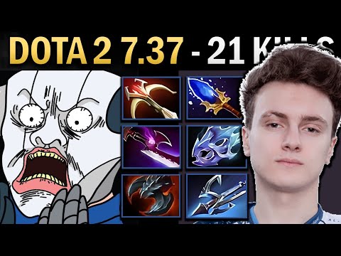 Sven Gameplay Miracle with 21 Kills and Silveredge - Dota 7.37