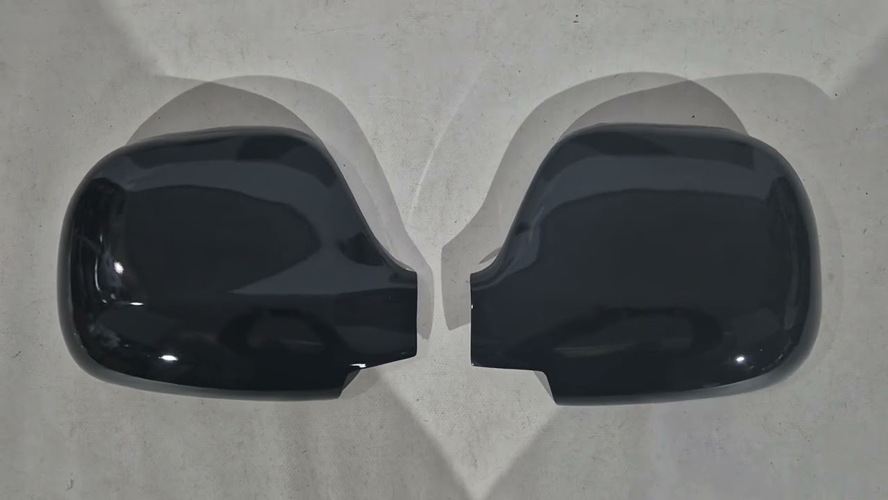 Накладки на дзеркала Чорні (2004-2010, нерж.) Video 1