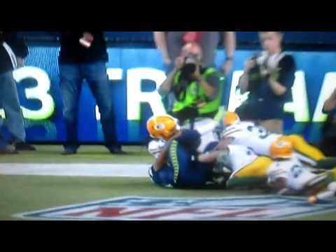 Golden Tate Touchdown Bad Call Monday Night Football Seattle Seahawks vs Green Bay Packers