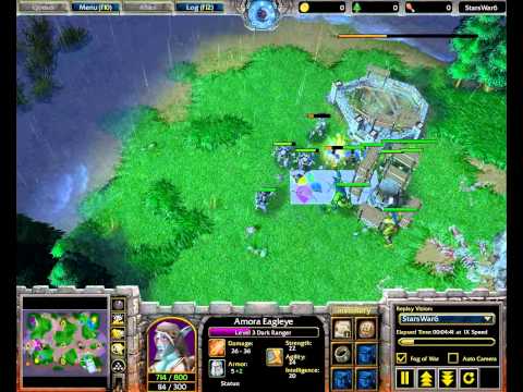 Warcraft 3 HD Replay - Yumiko0414 (Human) vs Dhc.Dhc_TH000 (Night Elf) - Part 1/3