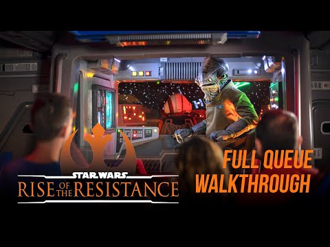 Rise of the Resistance Full Queue Walkthrough