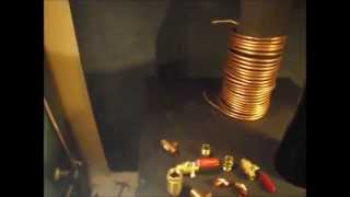 Copper Coil To Free Hot Water From The Wood Stove