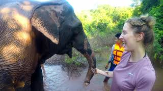preview picture of video 'An amazing experience at the Elephant Sanctuary in Vang Vieng, Laos!'